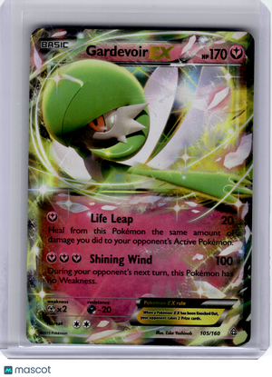 2015 Pokemon—Gardevoir EX #105 Primal Clash—Ultra Rare Holo [Heavily Played]