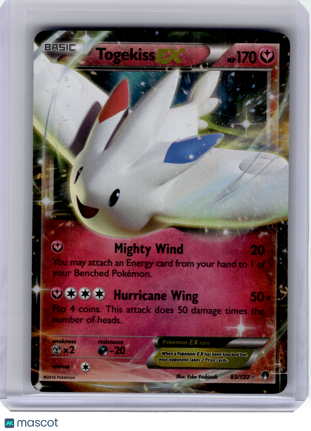 2016 Pokemon—Togekiss EX #83 Breakpoint—Ultra Rare Holo [Lightly Played]
