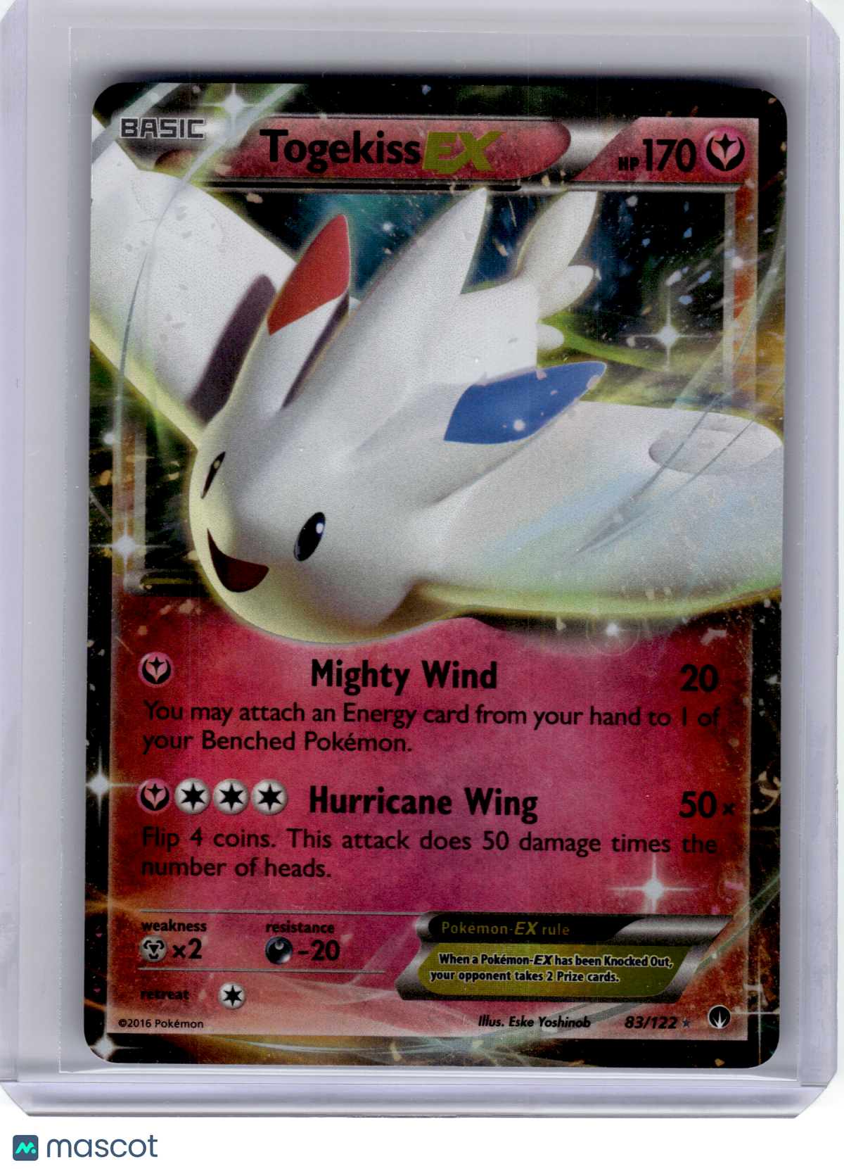2016 Pokemon—Togekiss EX #83 Breakpoint—Ultra Rare Holo [Lightly Played]