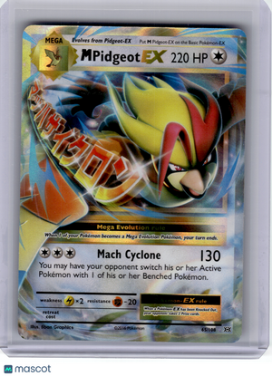 2016 Pokemon—M Pidgeot EX #65 Evolutions—Ultra Rare Holo