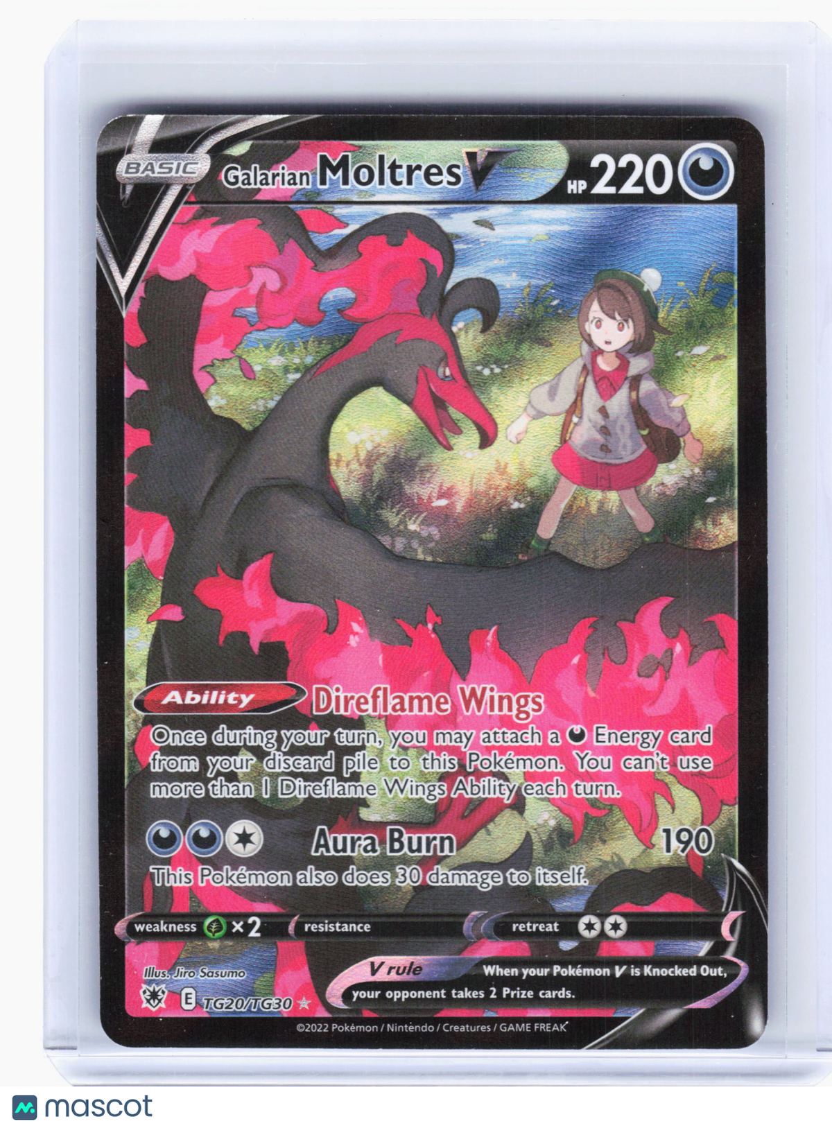 2022 Pokemon—Galarian Moltres V #TG20 Astral Radiance TG—Ultra Rare Holo [LP]