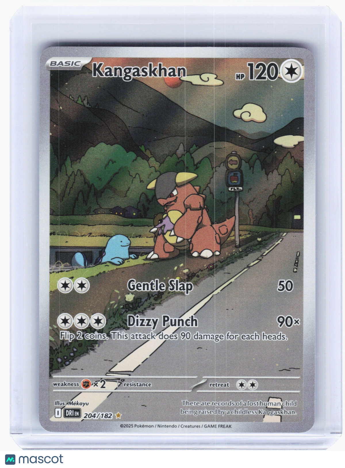 2025 Pokemon—Kangaskhan #204 Destined Rivals—Illustration Rare Holo [LP]