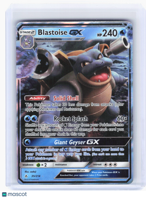 2019 Pokemon—Blastoise GX #35 Unbroken Bonds—Ultra Rare Holo [Heavily Played]