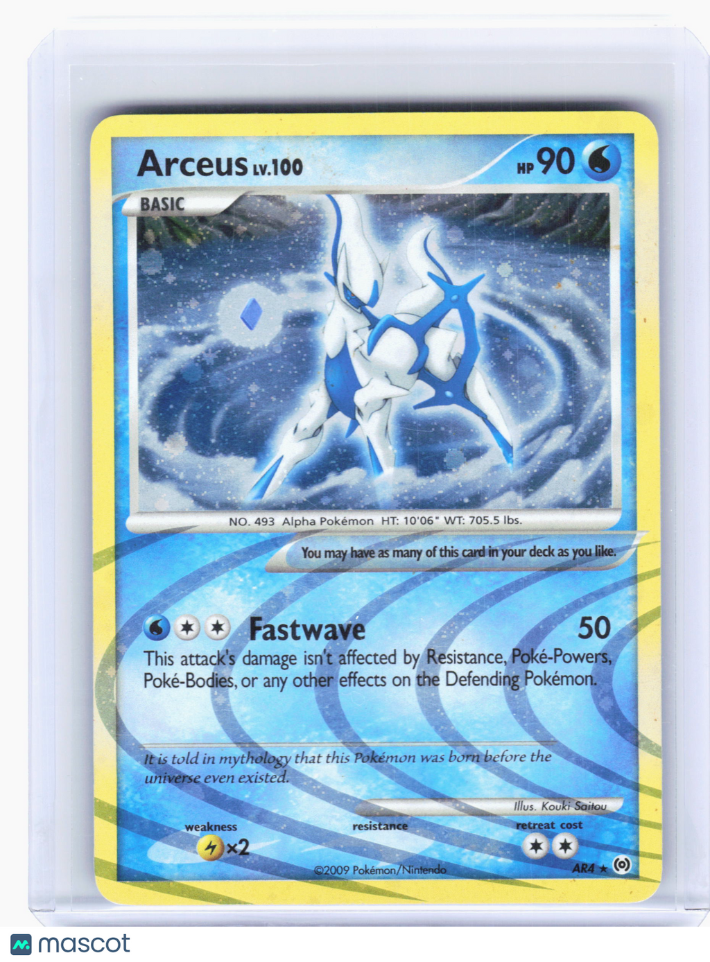 2009 Pokemon—Arceus #AR4 Arceus—Rare Holo [Heavily Played]