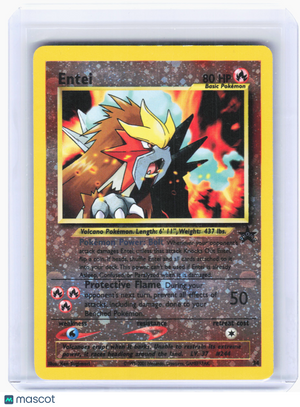 2001 Pokemon—Entei #34 WoTC Promo—Black Star Promo Holo [Heavily Played]