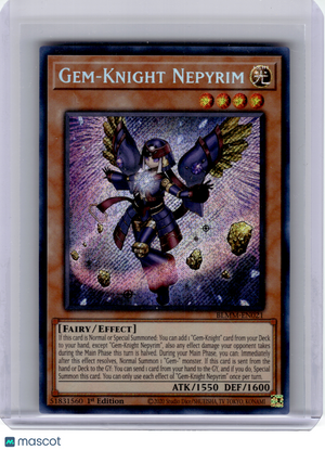2020 Yu-Gi-Oh! TCG—Gem-Knight Nepyrim #EN021 BLMM—Secret Rare Foil (1st Edition)