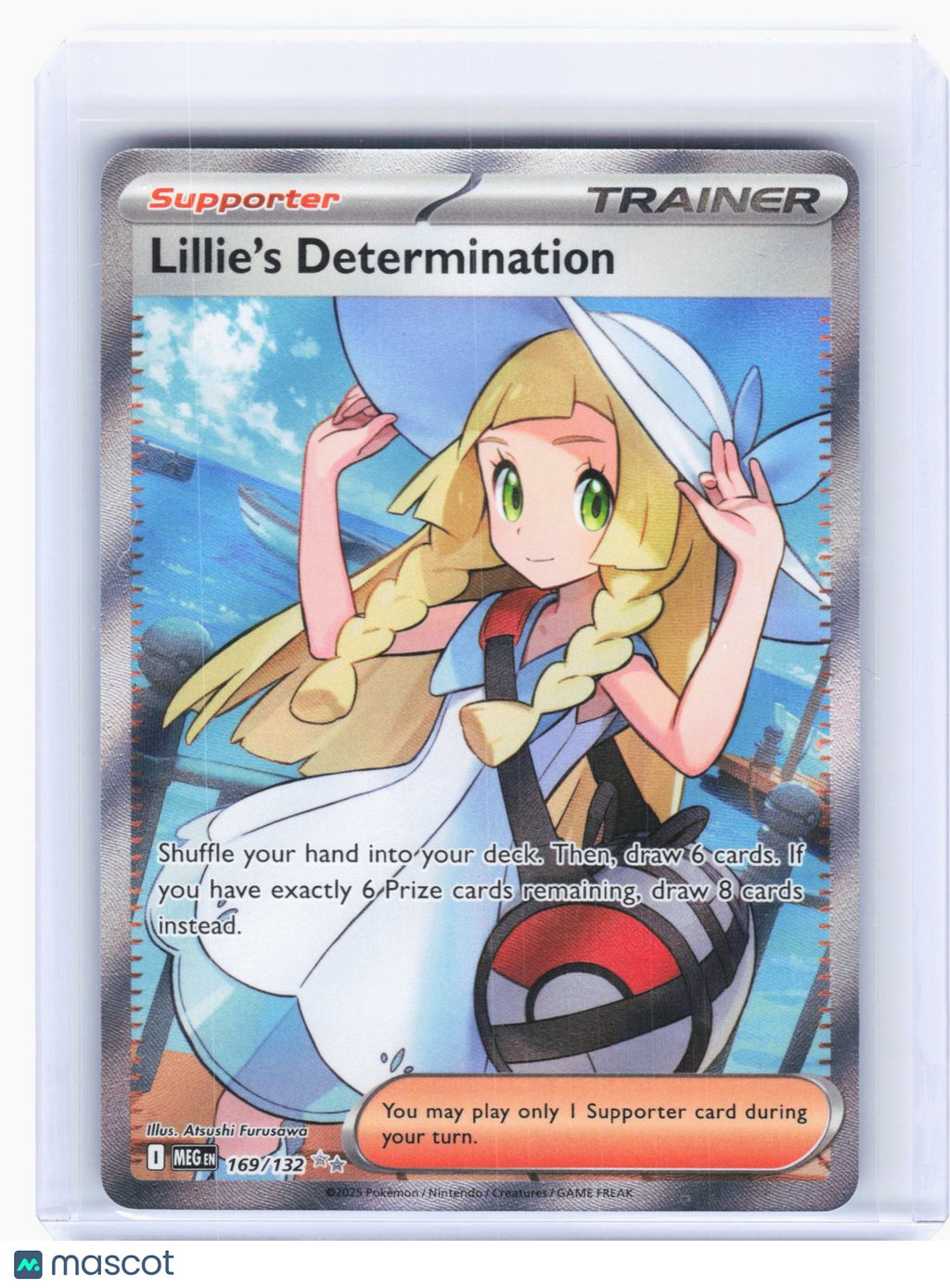2025 Pokemon—Lillie's Determination #169 Mega Evolution—Ultra Rare Holo