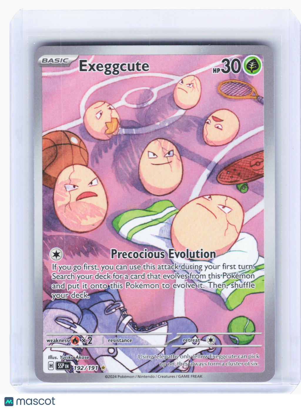 2024 Pokemon—Exeggcute #192 Surging Sparks—Illustration Rare Holo