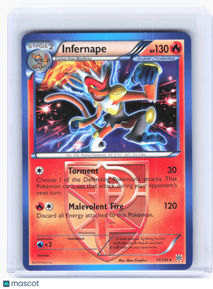2013 Pokemon—Infernape #17 Plasma Storm—Rare Holo [Lightly Played]