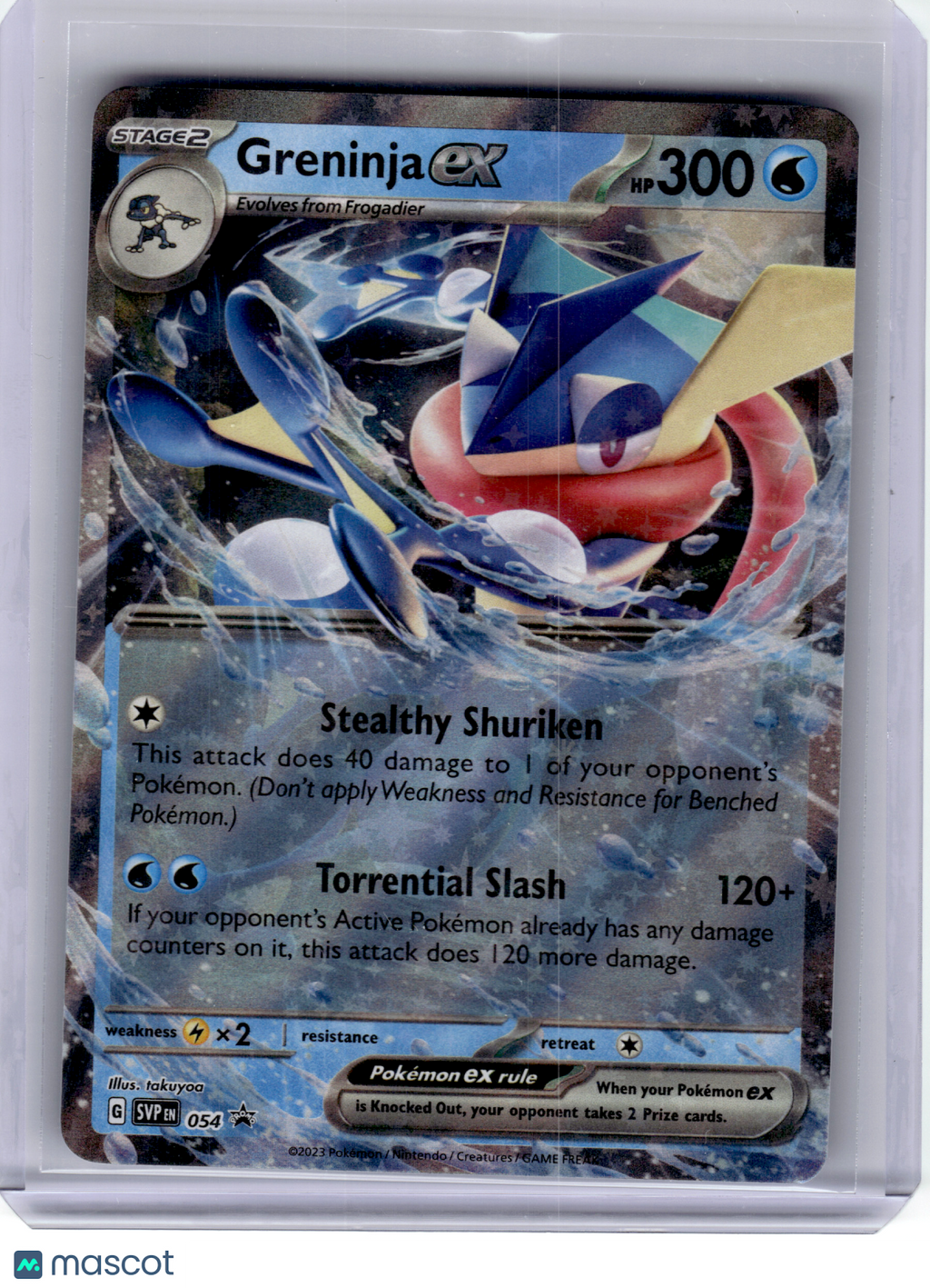 2023 Pokemon—Greninja EX #SVP EN 054 Scarlet & Violet—Black Star Promo Holo