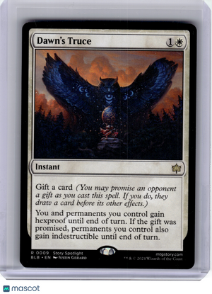 2024 Magic: The Gathering—Dawn's Truce #9 Bloomburrow—Rare Regular