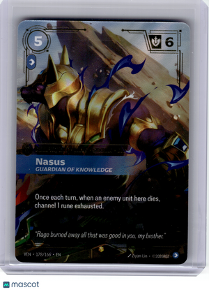 2026 Riftbound—Nasus, Guardian of Knowledge #178 VEN—Showcase (Overnumbered)