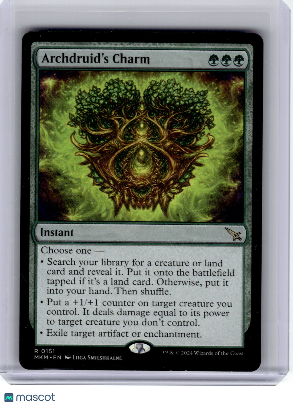 2024 Magic: TG—Archdruid's Charm #151 Murders at Karlov Manor—Rare Nonfoil