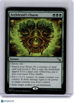 2024 Magic: TG—Archdruid's Charm #151 Murders at Karlov Manor—Rare Nonfoil
