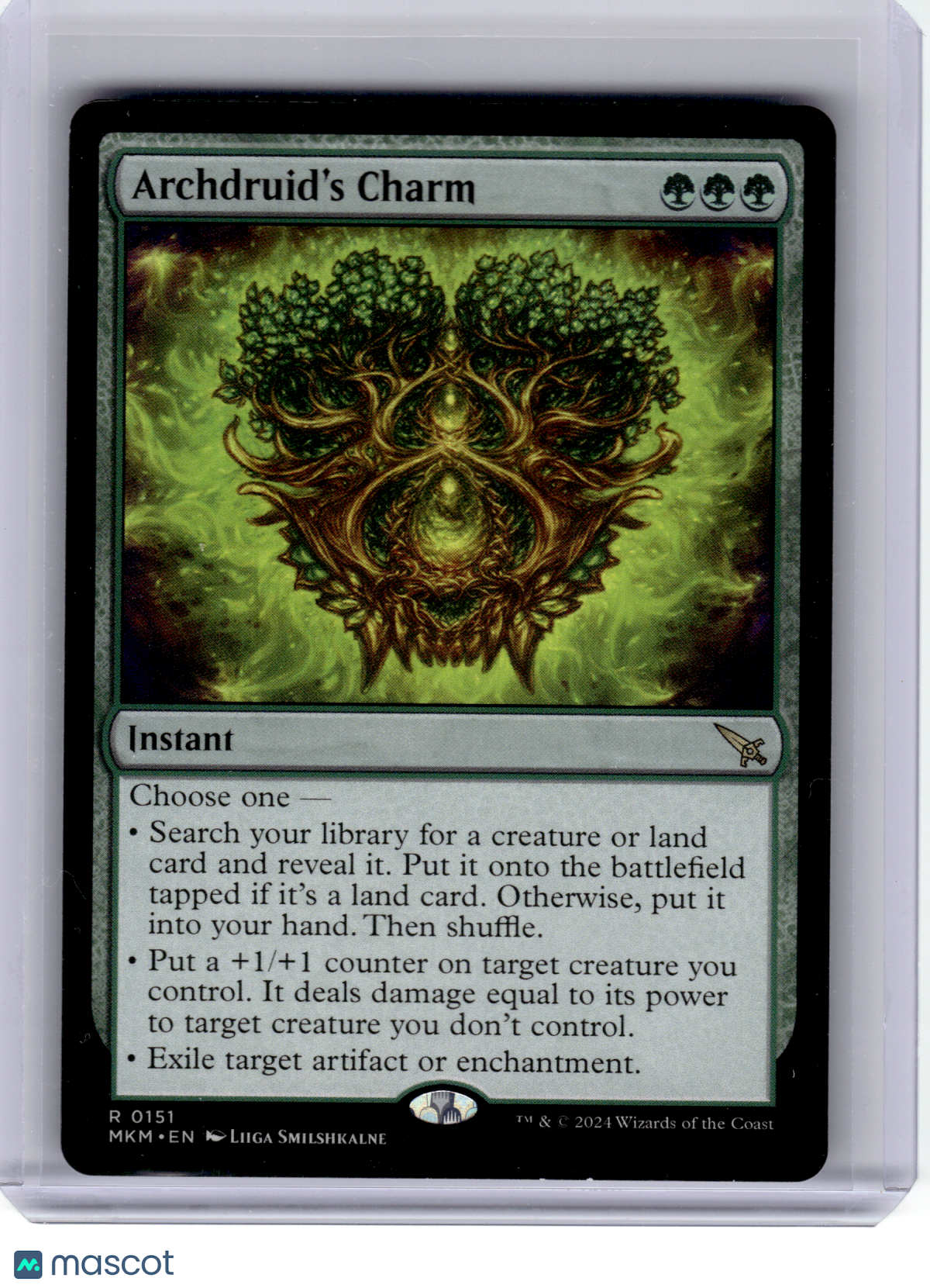 2024 Magic: TG—Archdruid's Charm #151 Murders at Karlov Manor—Rare Nonfoil