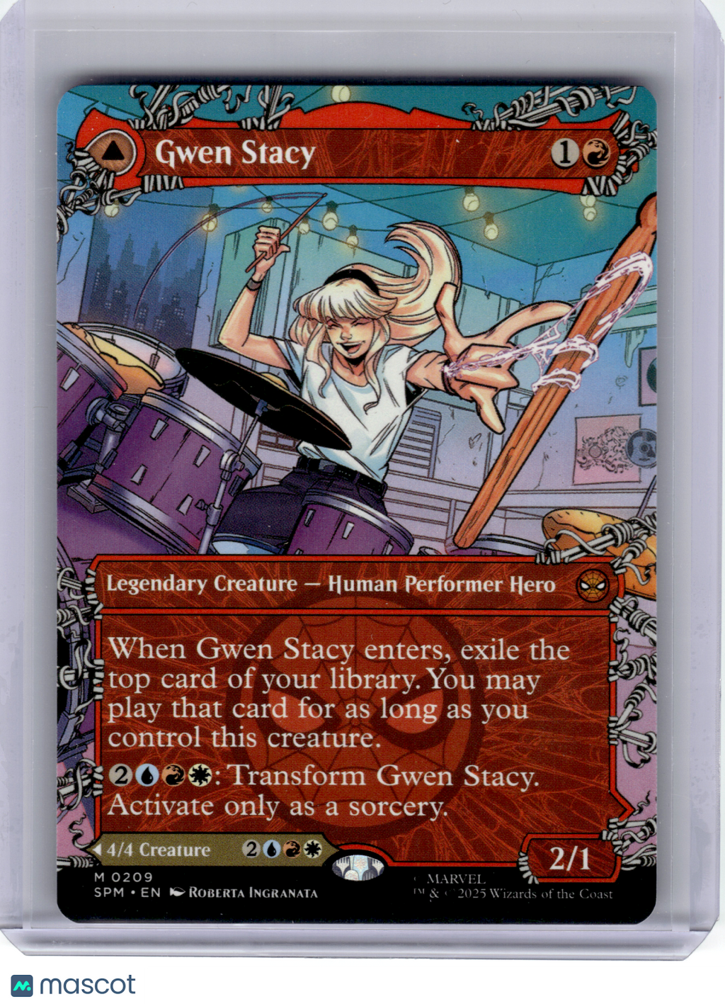 2025 MTG—Gwen Stacy // Ghost-Spider #209 SPM—Mythic Nonfoil (Borderless)