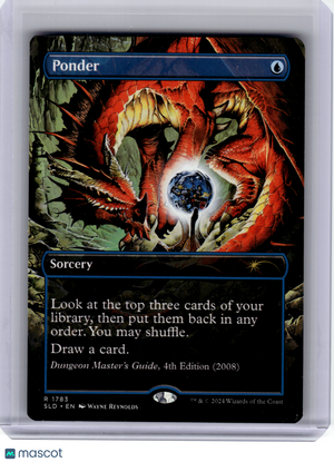 2024 Magic: TG—Ponder #1783 Secret Lair Drop Series—Rare Nonfoil (Borderless)
