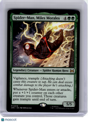 2025 Magic: The Gathering—Spider-Man, Miles Morales #18 SPE—Mythic Nonfoil