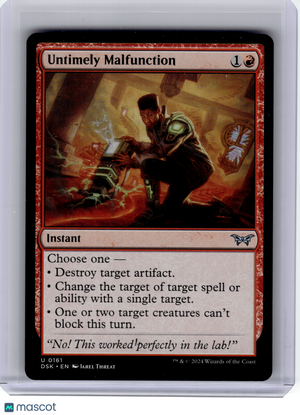 2024 Magic: The Gathering—Untimely Malfunction #161 DSK—Uncommon Nonfoil