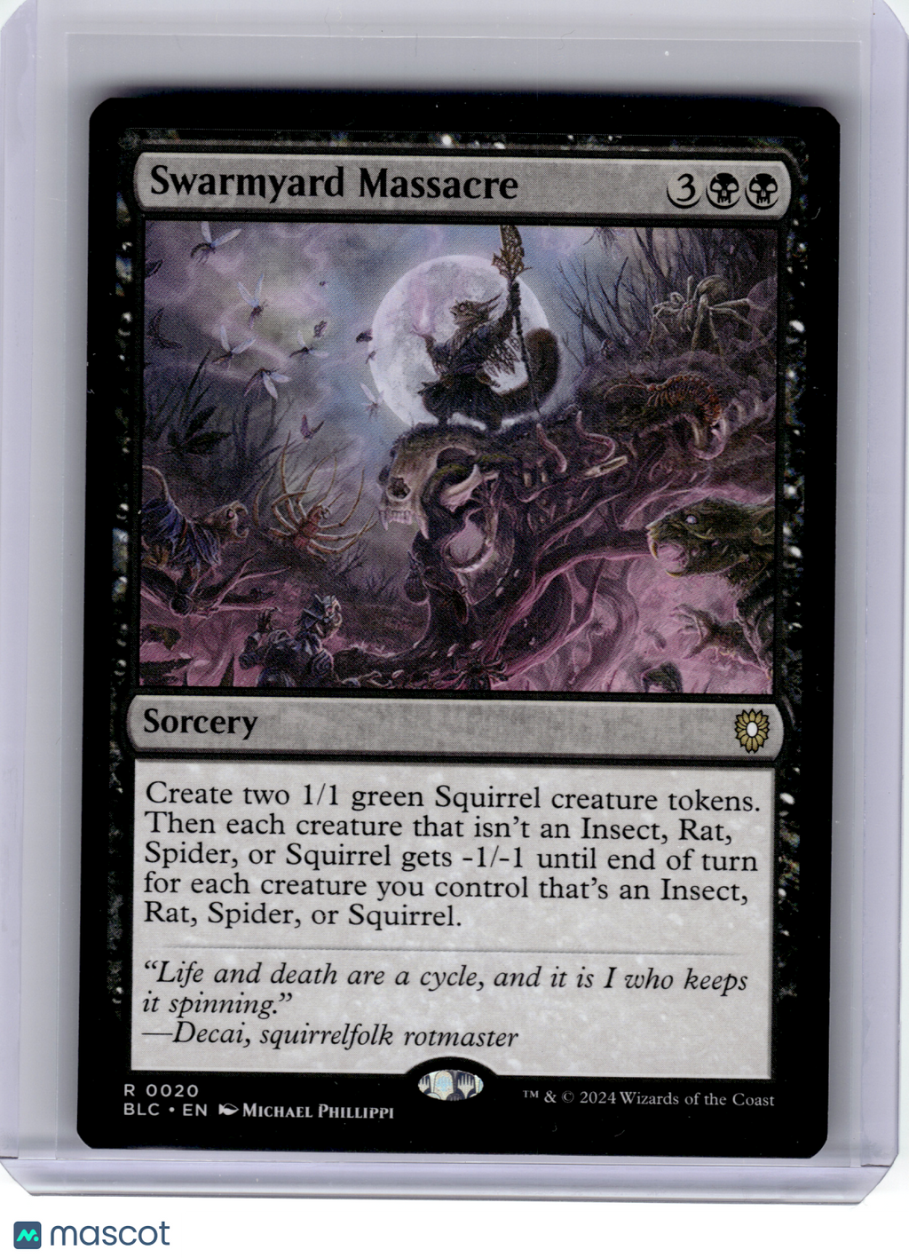 2024 Magic: TG—Swarmyard Massacre #20 Commander: Bloomburrow—Rare Nonfoil