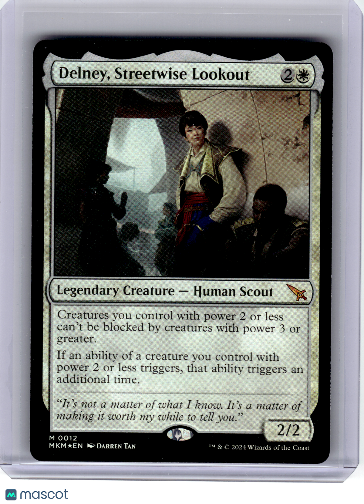 2024 MTG—Delney, Streetwise Lookout #12 Murders at Karlov Manor—Mythic Foil