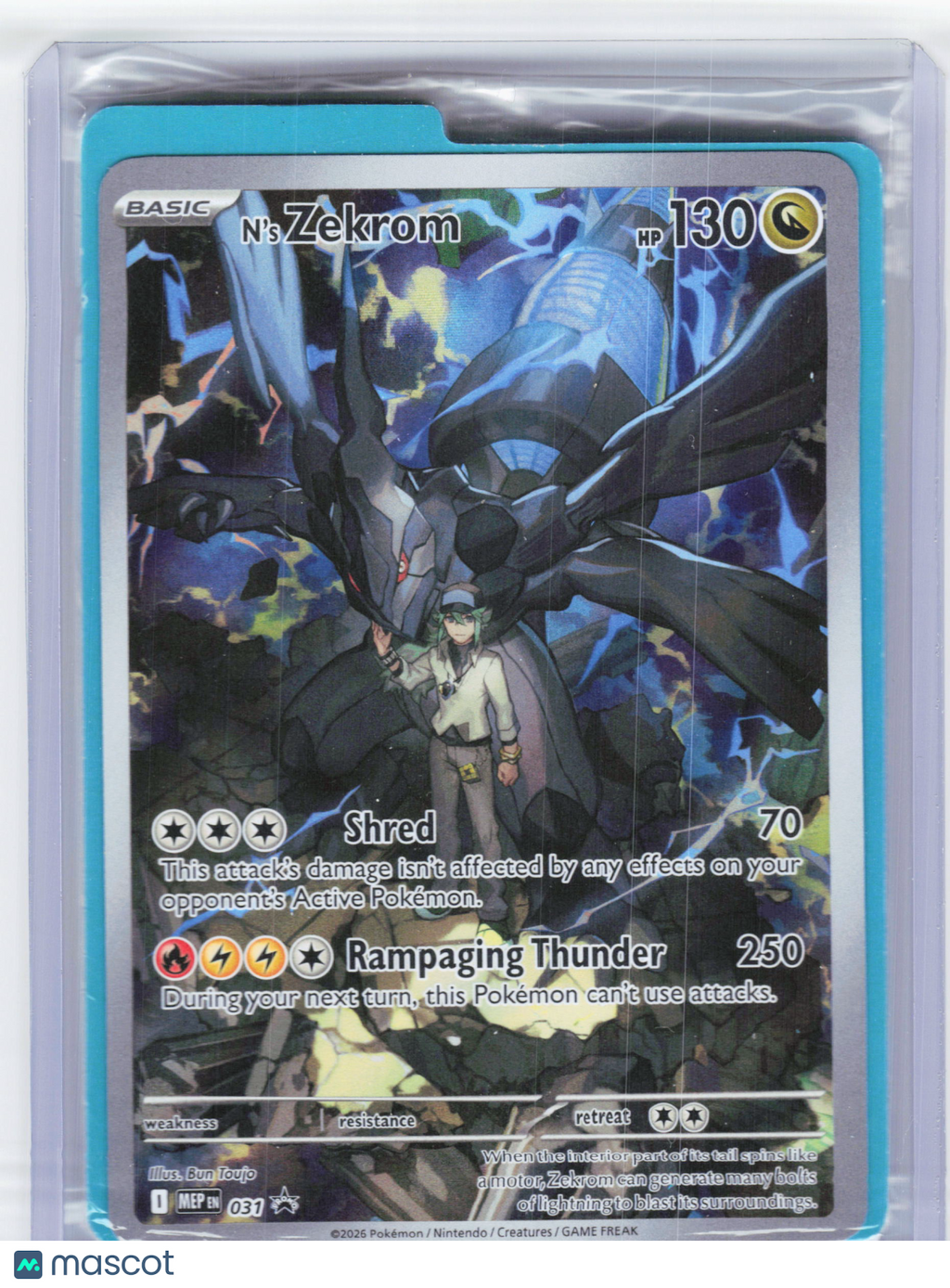 2026 Pokemon—N's Zekrom #031 Mega Evolution Promo—Black Star Promo Holo [Sealed]