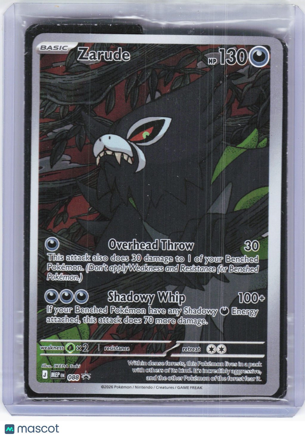2026 Pokemon—Zarude #088 Mega Evolution Promo—Black Star Promo Holo [Sealed]