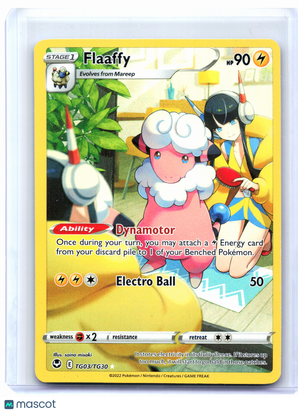 2022 Pokemon—Flaaffy #TG03/TG30 Silver Tempest Trainer Gallery—UR Holo [LP]