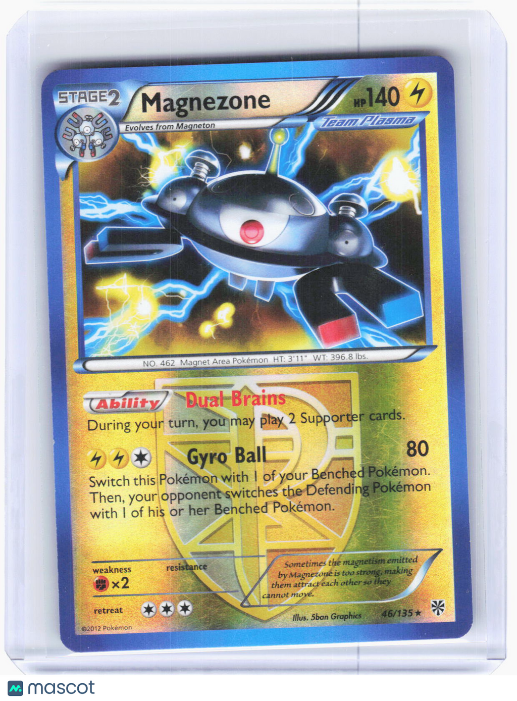 2013 Pokemon—Magnezone #46/135 Plasma Storm—Holo Rare