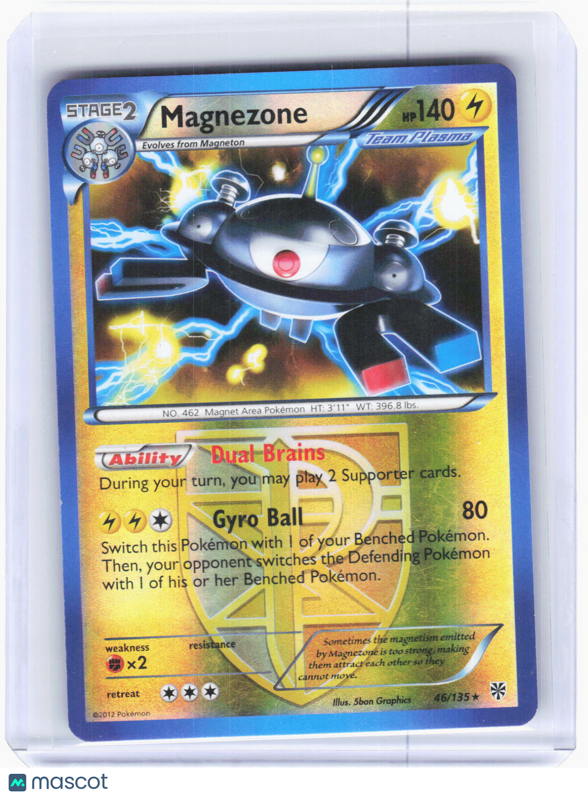 2013 Pokemon—Magnezone #46/135 Plasma Storm—Holo Rare