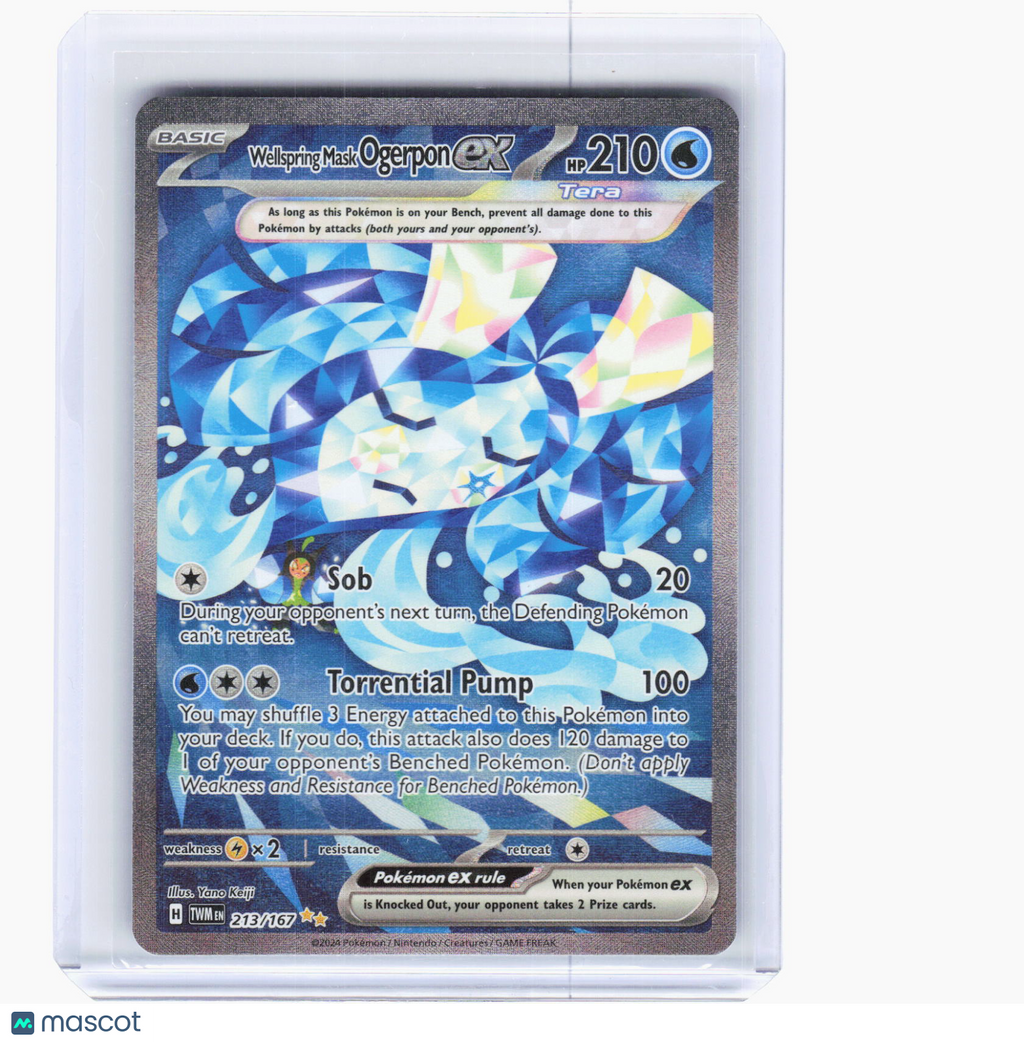 2024 Pokemon—Wellspring Mask Ogerpon EX #213/167 Twilight Masquerade SIR Holo
