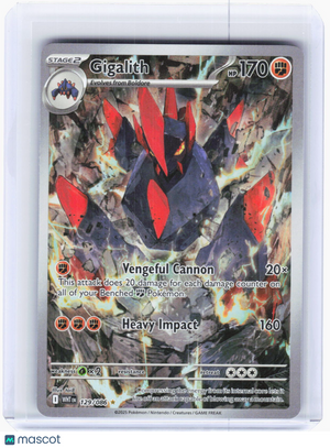 2025 Pokemon—Gigalith #129/86 White Flare—Illustration Rare Holo