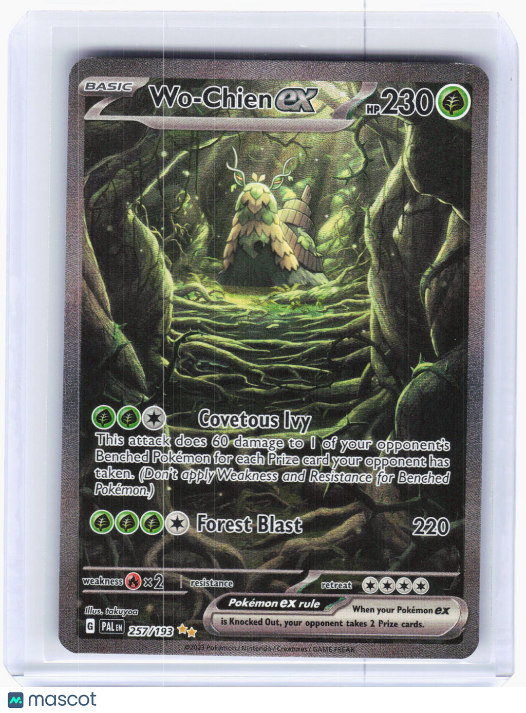 2023 Pokemon—Wo-Chien EX #257/193 Paldea Evolved—Special Illustration Rare Holo