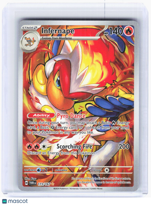 2024 Pokemon—Infernape #173/167 Twilight Masquerade—Illustration Rare Holo