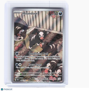 2023 Pokemon—Houndour #204/197 Obsidian Flames—Illustration Rare Holo