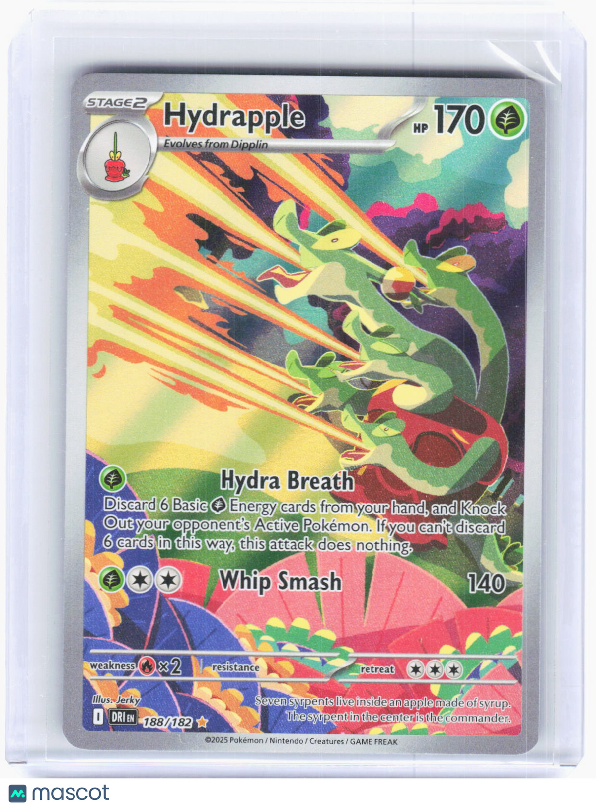 2025 Pokemon—Hydrapple #188/182 Destined Rivals—Illustration Rare Holo