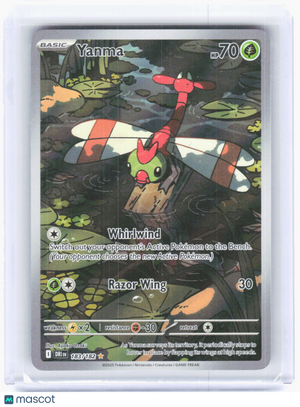 2025 Pokemon—Yanma #183/182 Destined Rivals—Illustration Rare Holo