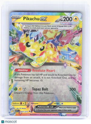 2026 Pokemon—Pikachu EX #57/217 Ascended Heroes—Double Rare Holo