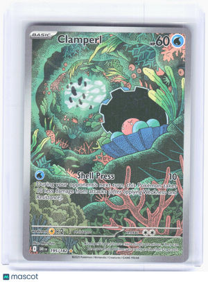 2025 Pokemon—Clamperl #195/182 Destined Rivals—Illustration Rare Holo