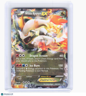 2012 Pokemon—White Kyurem EX #103/149 Boundaries Crossed—Ultra Rare Holo
