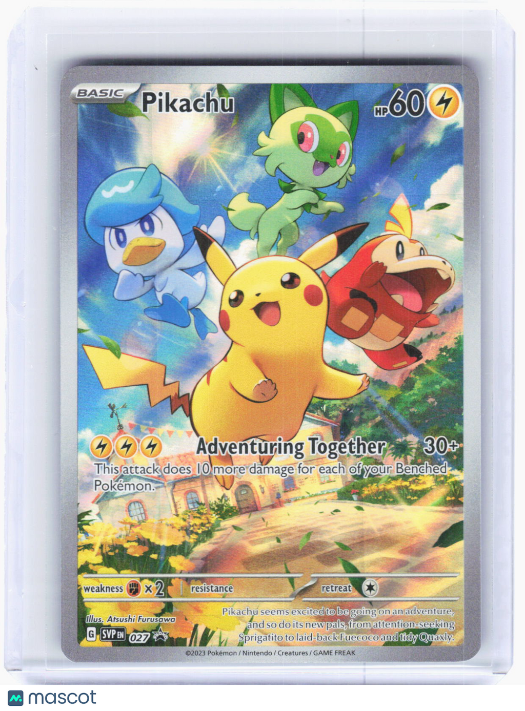 2023 Pokemon—Pikachu #SVP EN 027 Scarlet & Violet Promo Cards—Holo