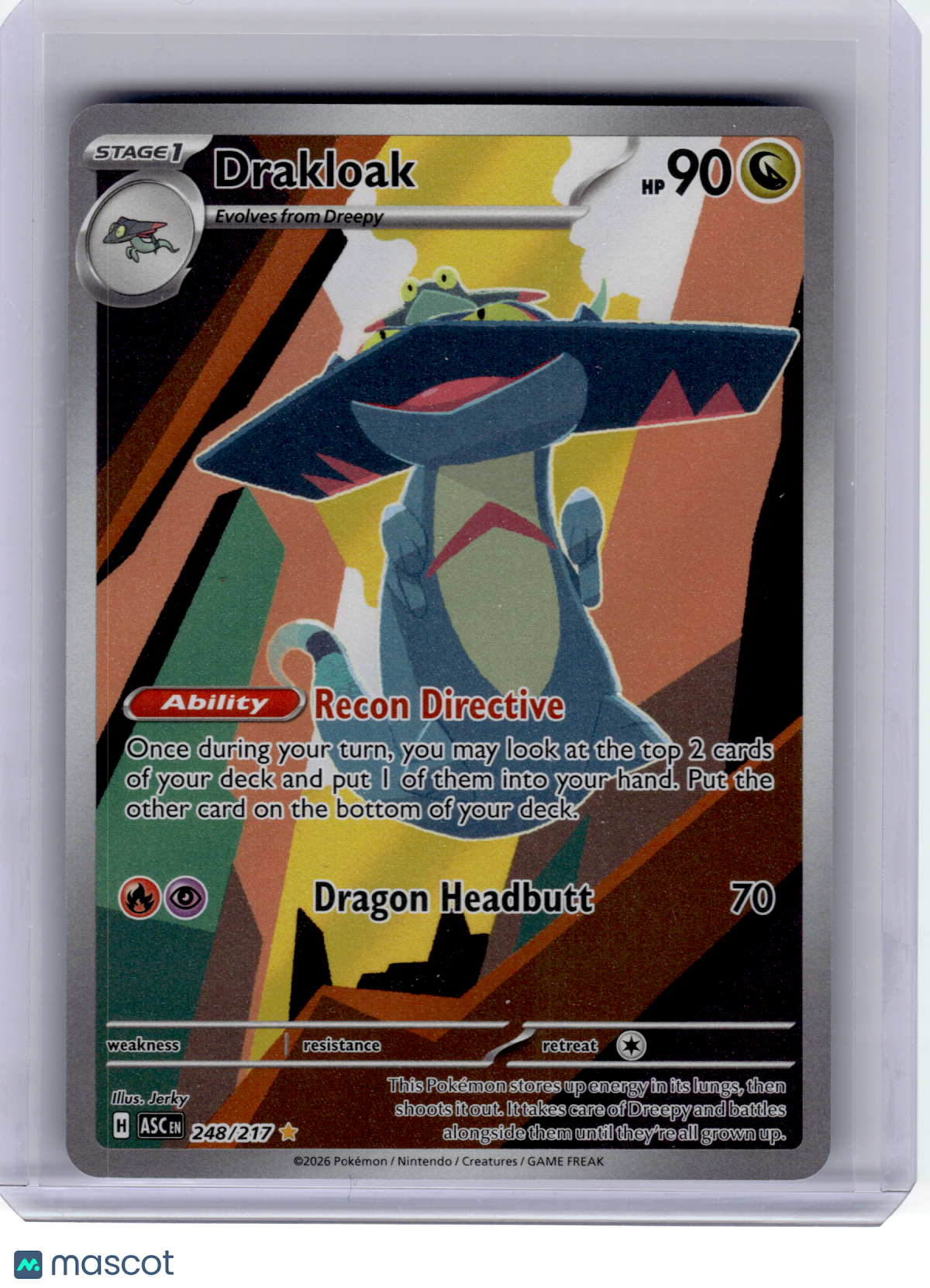 2026 Pokemon—Drakloak #248 Ascended Heroes—Illustration Rare Holo