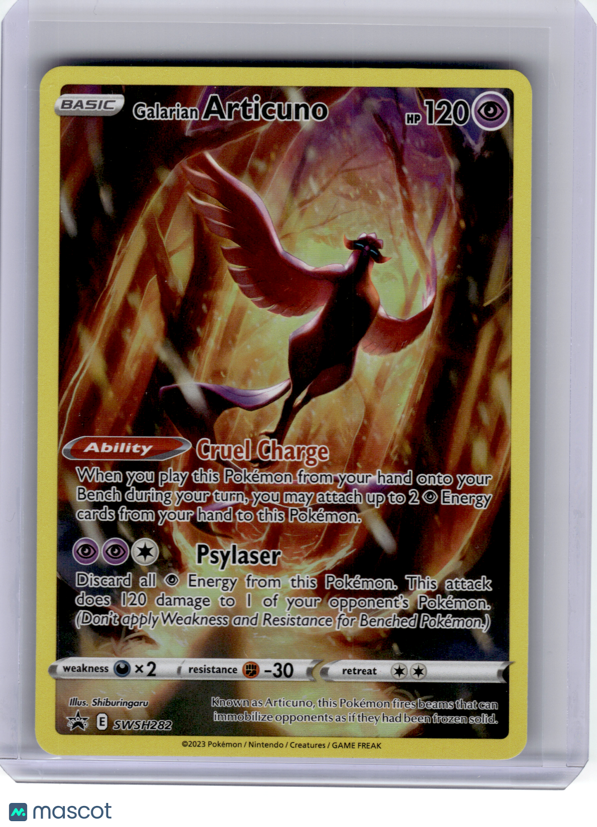 2023 Pokemon—Galarian Articuno #SWSH282 Sword & Shield—Black Star Promo Holo