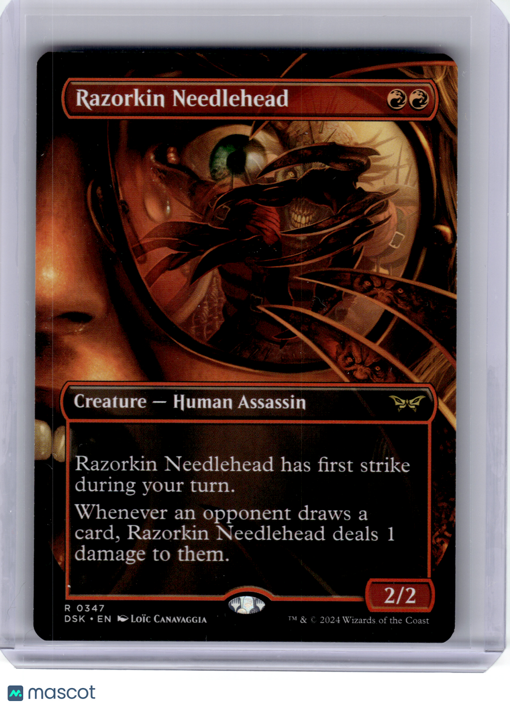 2024 Magic: TG—Razorkin Needlehead #347 DSK—Rare Nonfoil (Borderless) [LP]