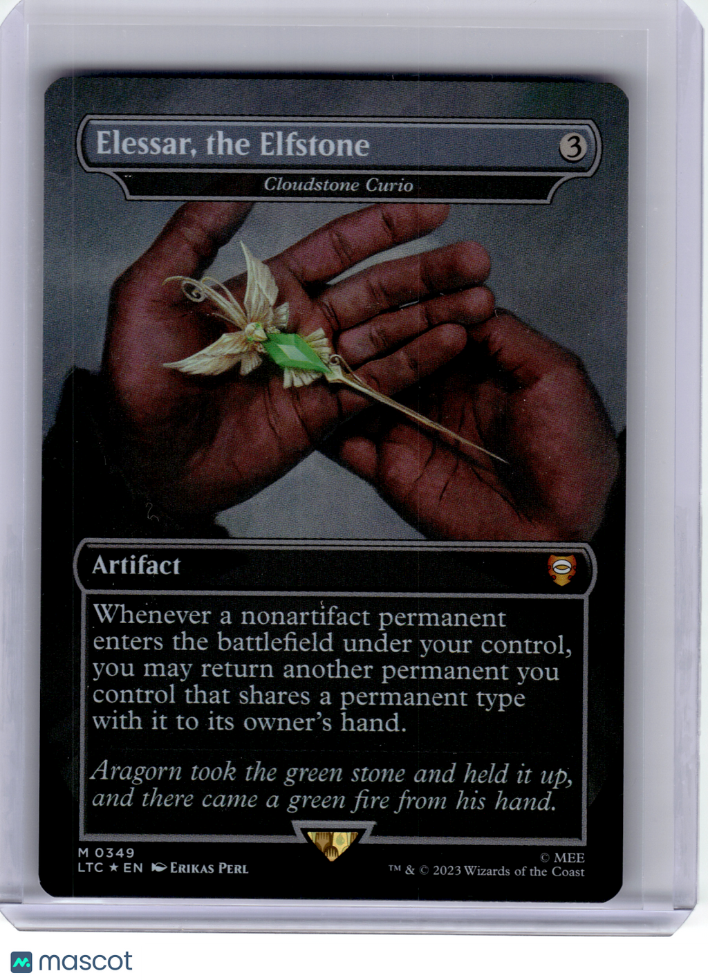 2023 MTG—Elessar, the Elfstone #349 LTC—Mythic Foil (Borderless) [LP]
