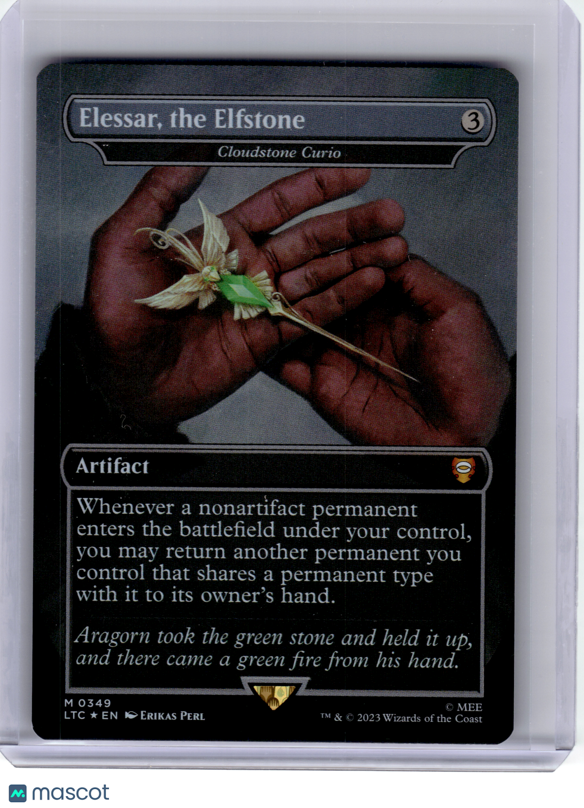 2023 MTG—Elessar, the Elfstone #349 LTC—Mythic Foil (Borderless) [LP]