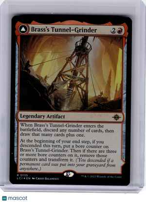 2023 MTG—Brass's Tunnel-Grinder #135 The Lost Caverns of Ixalan—Rare Foil [LP]