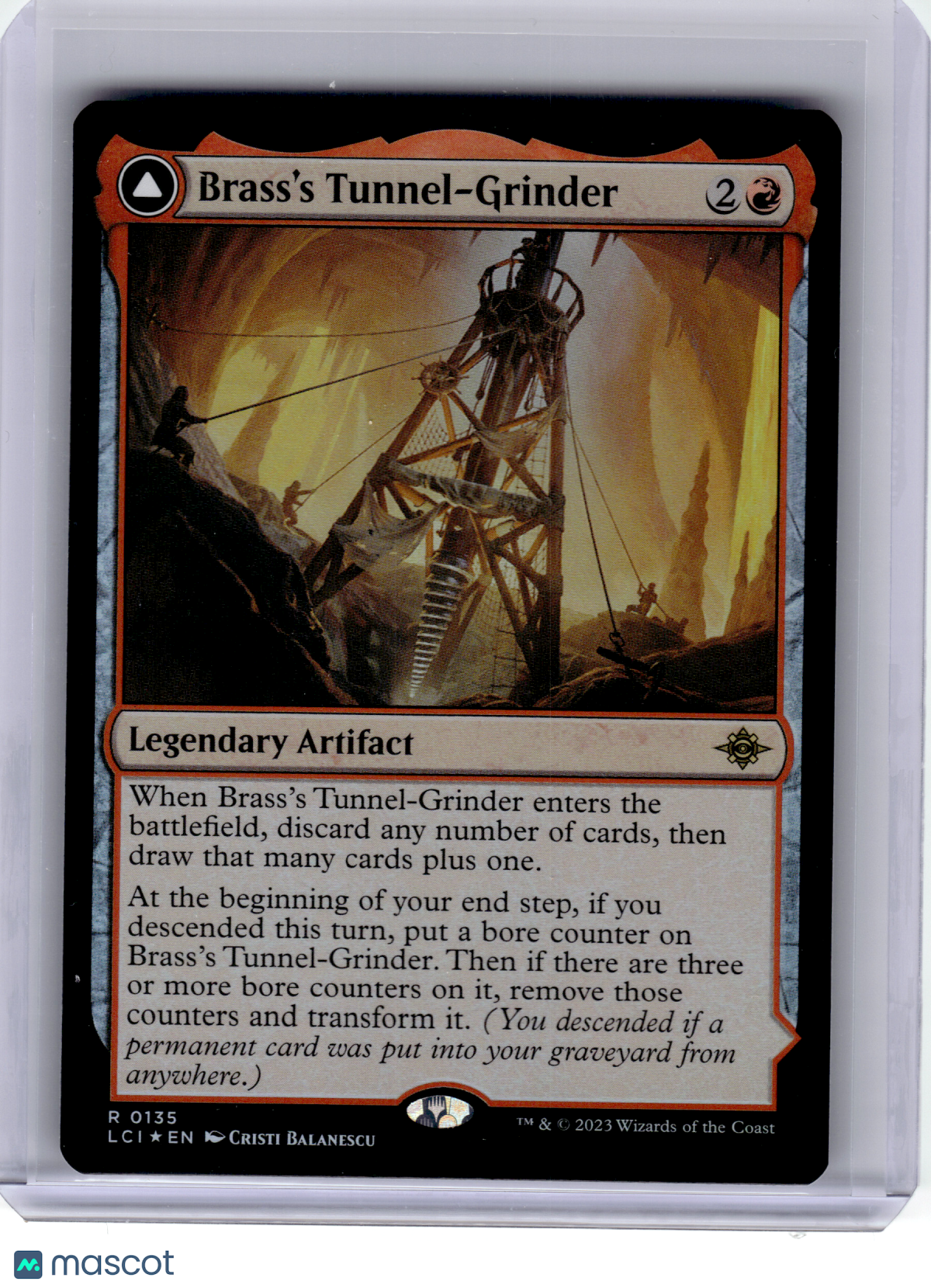 2023 MTG—Brass's Tunnel-Grinder #135 The Lost Caverns of Ixalan—Rare Foil [LP]