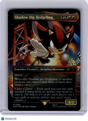 2025 Magic: TG—Shadow the Hedgehog #2086 Secret Lair Drop Series—Mythic Foil