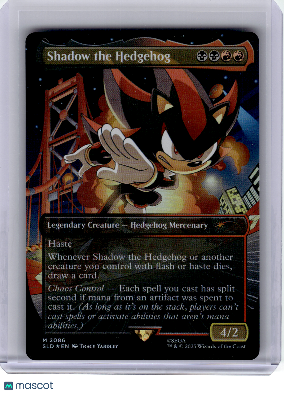 2025 Magic: TG—Shadow the Hedgehog #2086 Secret Lair Drop Series—Mythic Foil